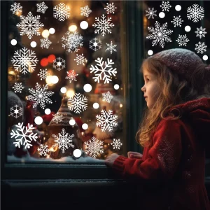 Snowflake Electrostatic Glass Sticker Pvc Christmas Static Cling Decal Stickers Window Stickers