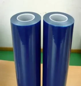 Soft Blue PE Blow Molding Self Adhesive Anti UV Protective Film Window Glass 50cm Width Logo Printing Household Products