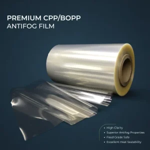 Soft Glossy Food Grade BOPP Jumbo Roll Cold Lamination Film Moisture Proof Custom Logo Antifog Transparent Chewing Gum Cookie
