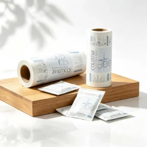 Soft Ice Pack Sachets Packaging Roll Film Heat Sealing Flexible Nonwoven Flock Cold Therapy Pack Film Food Grade