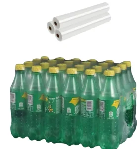 Soft Moisture Proof PE Plastic Films Factory Supply Heat Shrink Film for Mineral Water Beer Cardboard Bundling Packaging