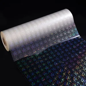 Soft Texture Translucent 3D Glitter Cold Laminating Film Roll BOPP Eco friendly Moisture Proof Flexography Hologram Photo