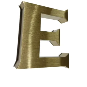 Solid Metal Storefront Letter Sign Stainless Steel LED Backlit 3D Custom Logo Rose Gold Antique Bronze Finish Wall Buildings
