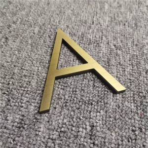 Solid Stainless Steel Metal Cast Iron Letters Bronze Letters