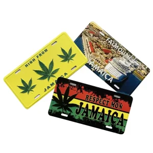 Souvenir Decorative Your Own Design Modern Custom Logo Embossed Aluminum Number License Plate Metal Signs Custom Finish Silk