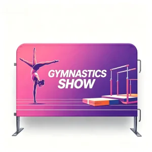 Sports Outdoor Event Vinyl Mesh Barrier Aluminum Flagpoles Heat Transfer Printed Promotional Flags Banners Crowd Control Jiangsu