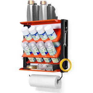 Spray Bottle Storage Organizer Stand Wall Mounted Storage Rack Spray Paint Can Holder