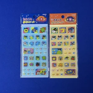 Square Cartoon Pet Tile Epoxy Stickers Color Grid Character 3D Clear Puffy Decals Journal Cup Decor