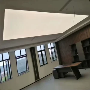 Square LED Soft Film Ceiling Panel Light Office Drop Ceiling Lighting Custom UV Backlit PVC Fabric Light Box