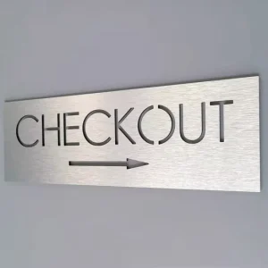 Stainless Aluminum Steel Material Hotel Sign Plate House Number Advertising Light Box