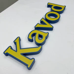 Stainless Steel 3D Metal Logo Signs Outdoor Wall Business Signage Waterproof IP67 Storefront Business Sign 3D