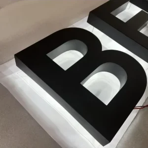 Stainless Steel Acrylic Backlit Letter Sign for Storefront Sign Board LED Lighting Letters