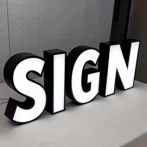 Stainless Steel & Acrylic LED Channel Letters Advertising Sign with IP65 Waterproof for Hotel Restaurant Mall & Company