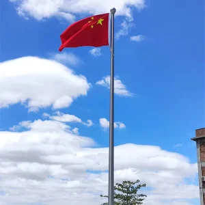 Stainless Steel Aluminum Building Flagpole Durable Waterproof
