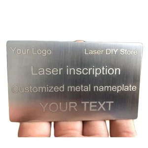 Stainless Steel Aluminum Metal Nameplate Logo Signage Customized Plaque Laser Engraved Blank Industrial Brand