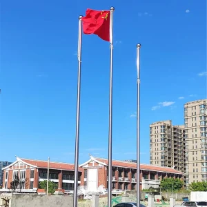 Stainless Steel Aluminum Waterproof Durable Round Flagpole with Digital Printing