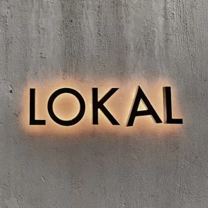 Stainless Steel Backlit 3D Sign Letters 3D LED Letters 3D Stainless Steel Letter Metal Sign Custom