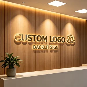 Stainless Steel Backlit Letters Classic Light for Store Advertising Office & Shops AC Powered