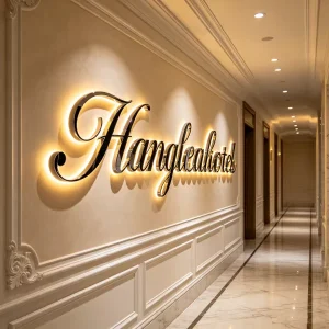 Stainless Steel Backlit Letters LED Strips for Hospitals Parks DC Powered Customizable Outdoor Indoor Wall Logo IP65 Waterproof
