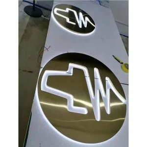 Stainless Steel Backlit Signages for Business Shop Indoor or Outdoor