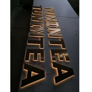 Stainless Steel Channel Backlit LED Letter Sign Board