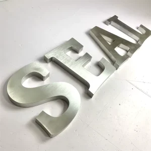 Stainless Steel Channel Letter Metal Alphabet Letter Signs Metal 3D Letters