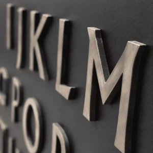 Stainless Steel Cut Letters Custom Electroplated Metal Logo Sign for Boutique Shop Restaurant and Office Reception