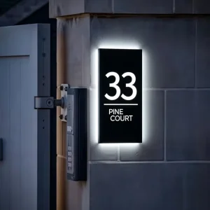 Stainless Steel Door Plates Door Number Sign Office Door Name Number Plate House Number Sign for Hotel Apartment
