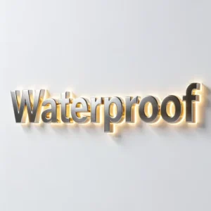Stainless Steel Epoxy Resin LED Channel Letters Outdoor IP65 Waterproof Business Signage Custom Logo Sign for Office Bar