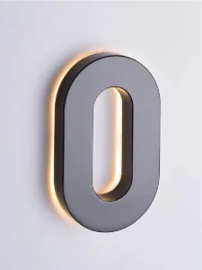 Stainless Steel Flat Mini Luminous Letters Storefront Signs Wall Custom Advertising Signage JY-004 Alphanumeric Text IP65