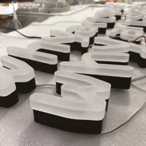 Stainless Steel Frosted Acrylic Crystal Jelly Letters Personalized Creative Letters