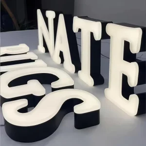 Stainless Steel Frosted Crystal Jelly Letters Acrylic Sandblasted Letters Spherical Outdoor Sign Custom Advertising Signage