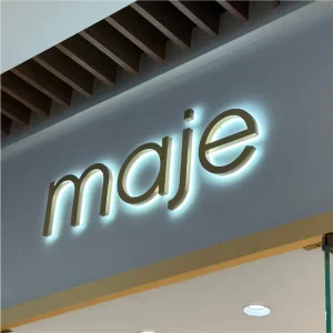 Stainless Steel LED 3D Illuminated Letters Custom Creative Signage for Retail Store