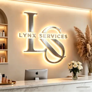 Stainless Steel LED Channel Letters with Halo Lit Backlit Design Customizable Shapes Sizes IP65 Waterproof for Store Signage