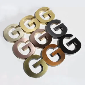 Stainless Steel Letter 3D Metal Letter Logo Metal Alphabet Small Metal Letter