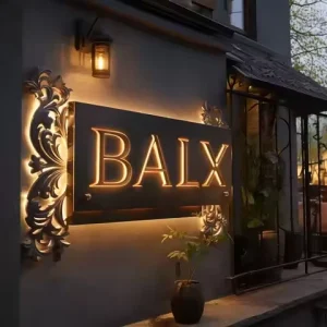 Stainless Steel Light House Numbers and Letters Metal LED Custom Illuminated Backlit House Number Sign