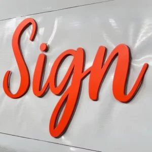Stainless Steel Metal Letter Outdoor Advertising Sign with LED Lighting Plug-In Power for Buildings Shops Bars