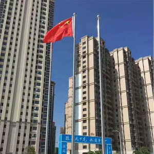 Stainless Steel Round Flagpole Durable Waterproof OEM Material Option
