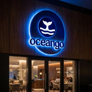 Stainless Steel Sign Board Design Commercial 3D Brand LED Signs for Business LED Sign Board Customized
