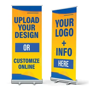 Standard 80 X 200 Roll up Banner Advertising Display Retractable Pop up Banner Pull up Banner Stand