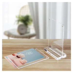 Standing Table Card Acrylic Shelf A4 A5 A6 T Shape Magnetic Holder Acrylic Display Sign for Business
