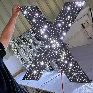 Starry Sky LED Home Decoration Letter Galaxy Style Wall Mounted Lamp Letters Starlight Bedroom Glowing Letters