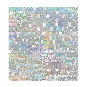 Static Cling 3D Frosted Explosion proof PVC Window Film with Privacy Protection for Hotel Use Rainbow Design