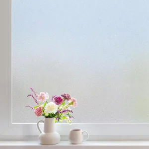 Static Cling Non Adhesive Frosted Privacy Decorative Window Glass Film for Home