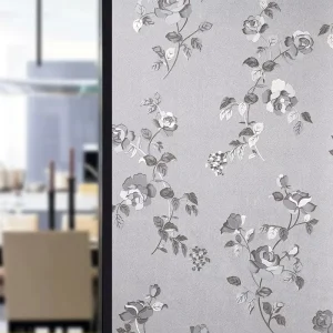 Static Cling Window Film Frosted Privacy Glass Office & Bathroom