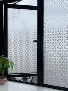 Static Cling Window Film No Glue Removable Reusable Frosted Glass Sticker for Home Office Decor OEM