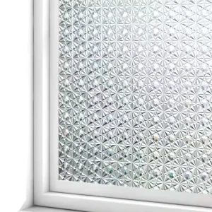 Static Cling Window Film Non Glue Reusable Decorative Frosted Privacy for Bedroom Vinyl Decals