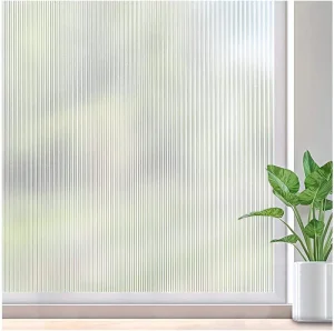 Static Cling Window Privacy Film Decorative Window Decals 3D Glass Stickers for Buildings