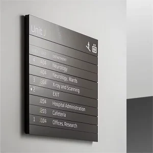 Stereo Corrosion Carved Indoor Stainless Steel Signage Support Multi language Indoor Signage