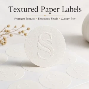 Sticker Embossed Label LOGO Printing Custom Sealing Matte Sticker Custom Adhesive Brand logo Sticker